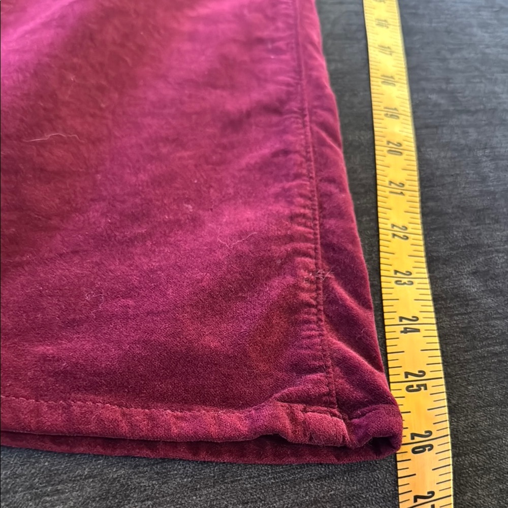 AG Adriano Goldschmied the Jodie Crop velvet pants sz 30 - Picture 12 of 14